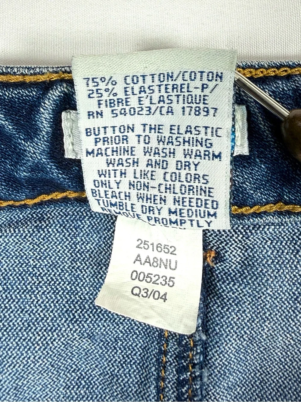 VINTAGE OLD NAVY Girls Denim Mini Skirt 8 Y2K McBling Pleated Preppy